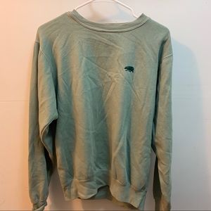 Brandy Melville green Erica crewneck